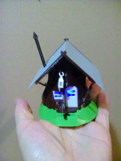 Stump Cottage with LED light / Pařezová chaloupka s LED osvětlením - Image 6