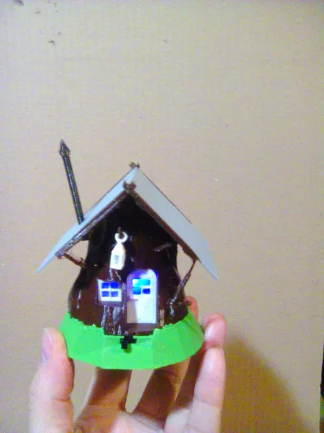 Stump Cottage with LED light / Pařezová chaloupka s LED osvětlením - Image 7