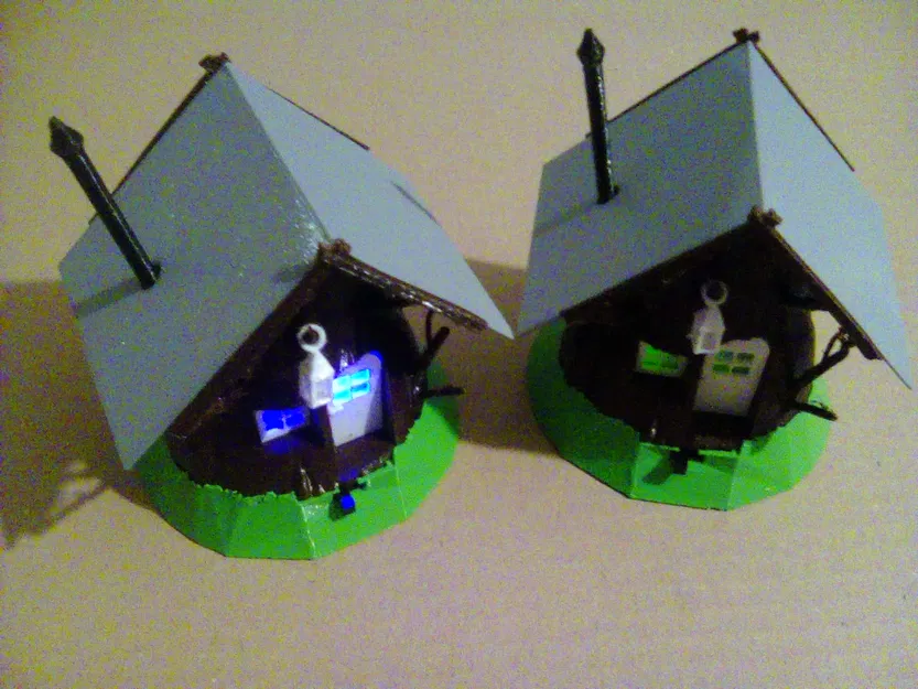 Stump Cottage with LED light / Pařezová chaloupka s LED osvětlením - Image 8