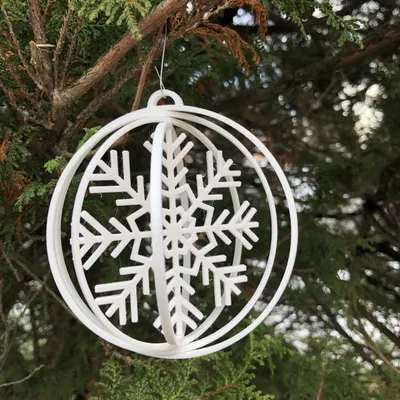 Đồ Trang Trí Bông Tuyết Có Thể Gấp Lại