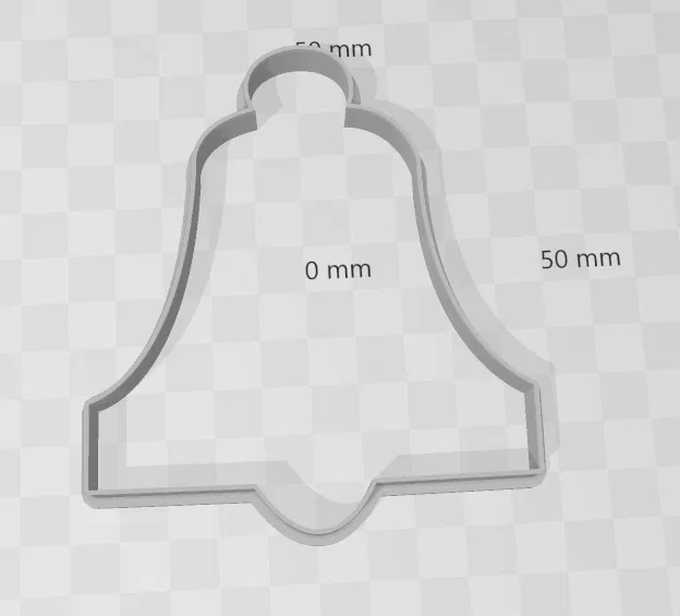 Bell Cookie Cutter 02cm - 10cm - Image 1