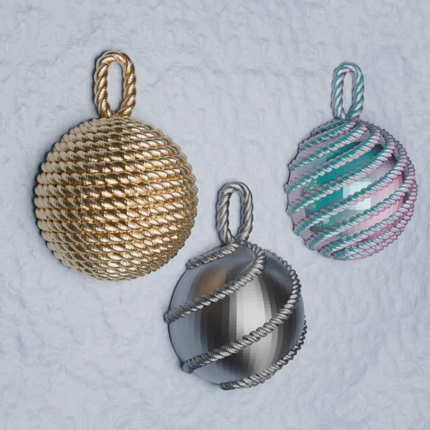 Bộ sưu tập vòng bauble Christmas Rope Bauble Pendant Collection - Image 1
