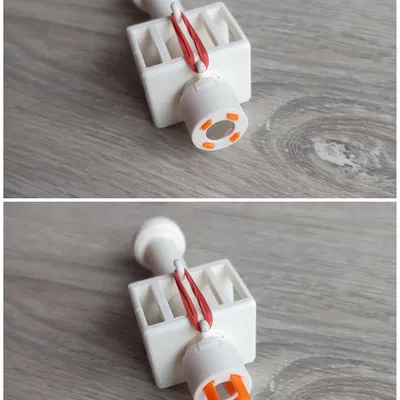 Cần cẩu giàn cho tàu gỗ (Tương thích Brio) - Tải từ tính và nhả hàng bằng nút bấm!