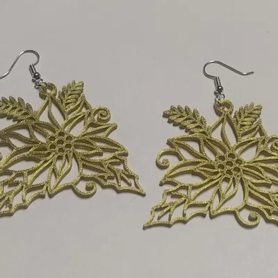 Bông Tai Hoa Giáng Sinh