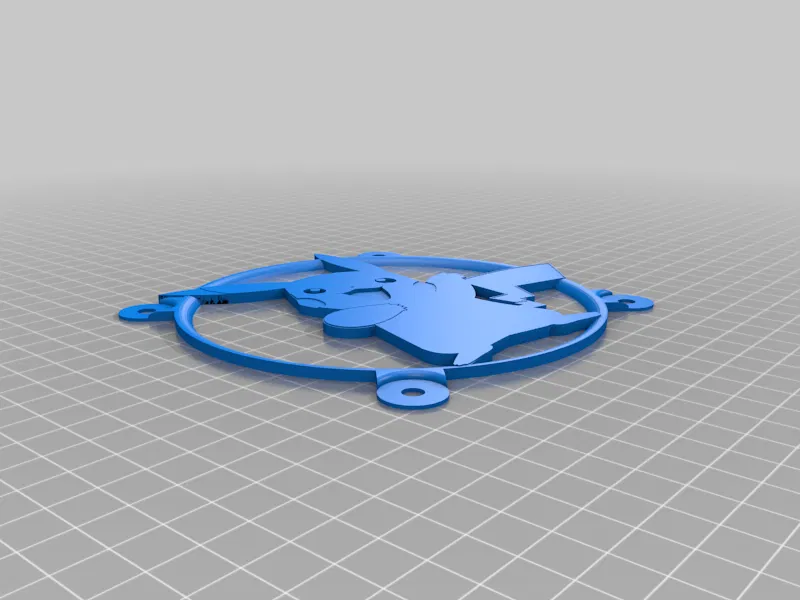 Pikachu 120mm PC Fan Cover - Vẻ ngoài trang trí tinh nghịch - Image 2