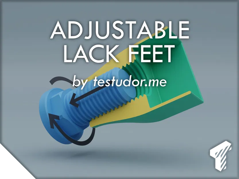 Chân Nâng Chiều Cao Có Thể Điều Chỉnh Cho Bàn Lack - Image 1