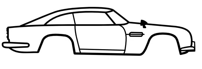 Aston Martin DB5 (1963) - Mô hình xe treo tường - Image 1