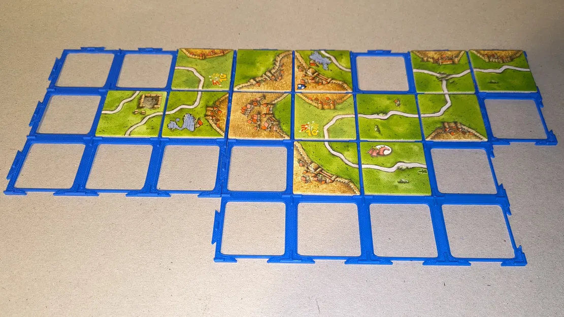 Lưới ô xếp tùy chỉnh cho trò chơi cờ bàn như Carcassonne, Karak, Isle of Skye, Alhambra và nhiều hơn nữa... - Image 1