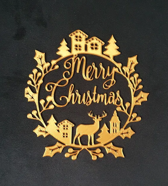 Đồ Trang Trí Giáng Sinh - Quả Châu Merry Christmas - Image 1