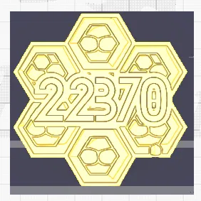 Huy hiệu Biển số Đội Ong 22370 - Image 1