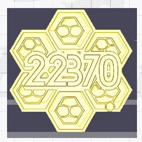 Huy hiệu Biển số Đội Ong 22370