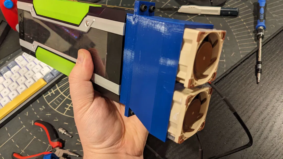 Ống dẫn quạt kép cho Nvidia Tesla Pascal (P100, P40) 40mm - Image 5