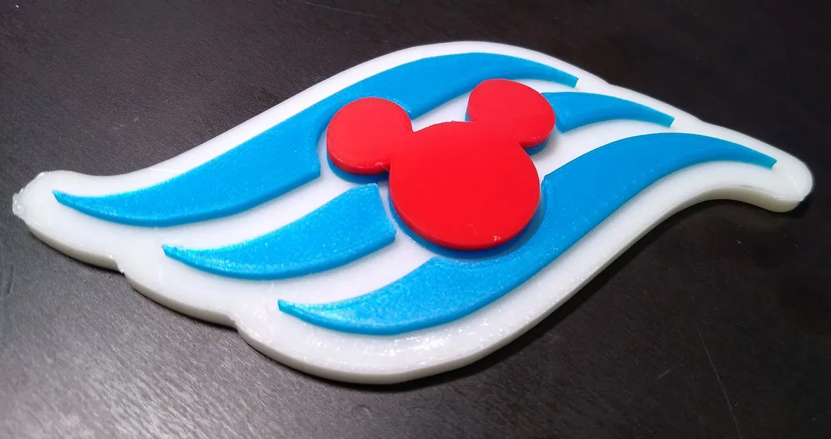 Logo Du thuyền Disney có Hốc Nam châm (Ý tưởng Tuyệt vời cho Hộp đựng Cá Disney) - Image 1