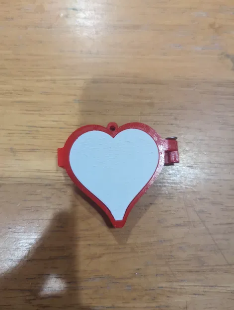 Mặt Dây Chuyền Lithophane Khóa Hình Trái Tim - Image 1