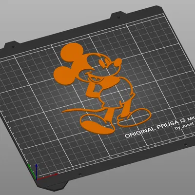 Tranh tường 2D Chuột Mickey