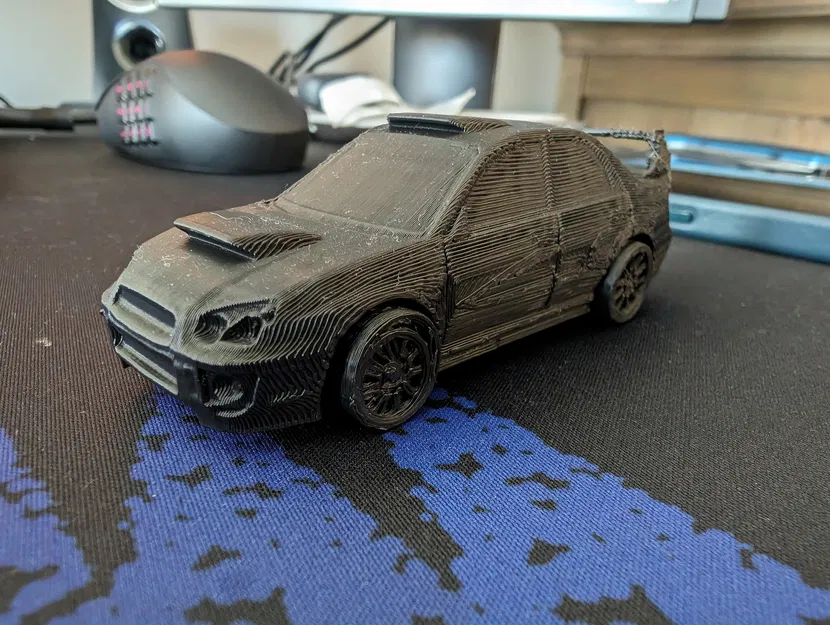 Mô hình in liền Subaru Impreza WRX STi với bánh xe di chuyển - Image 2