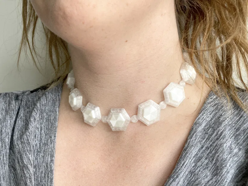 Vòng cổ choker mắt xích kim cương dẻo - Image 2