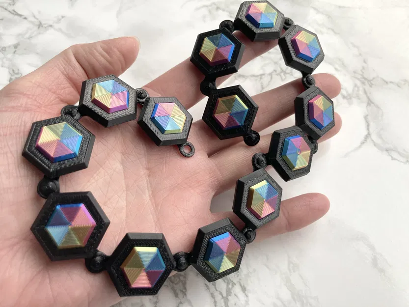 Vòng cổ choker mắt xích kim cương dẻo - Image 7