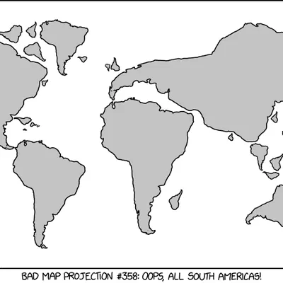 Bản Đồ Lỗi: Nam Mỹ (xkcd)