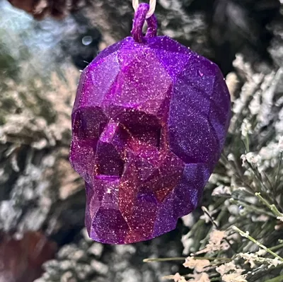 Hộp Sọ Giáng Sinh Low Polygon