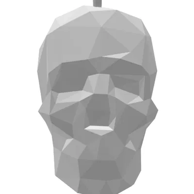 Hộp Sọ Giáng Sinh Low Polygon