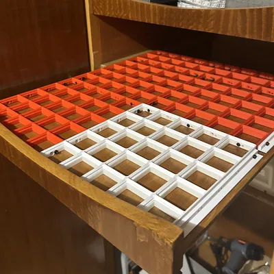 Thanh bên cho đế Gridfinity có thể vặn ốc