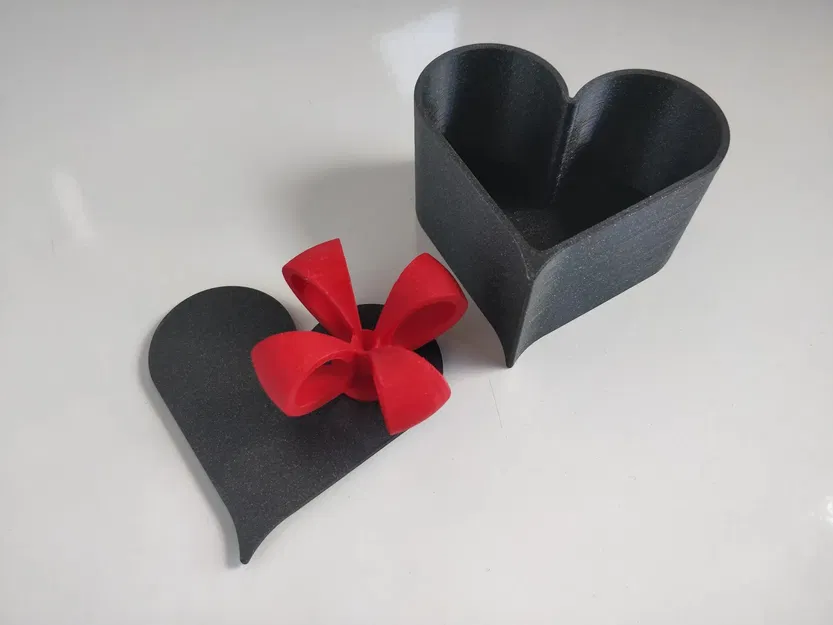 Hộp Trái Tim Có Nơ Quà Tặng (tách file) - Image 1