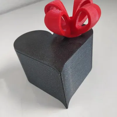 Hộp Trái Tim Có Nơ Quà Tặng (tách file)