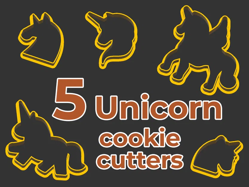 5 Khuôn Cắt Bánh Quy Hình Kỳ Lân - Image 1