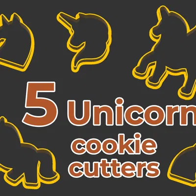 5 Khuôn Cắt Bánh Quy Hình Kỳ Lân