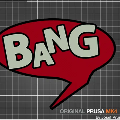 "Bang" Biển Báo Phong Cách Truyện Tranh
