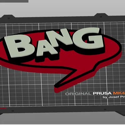 "Bang" Biển Báo Phong Cách Truyện Tranh