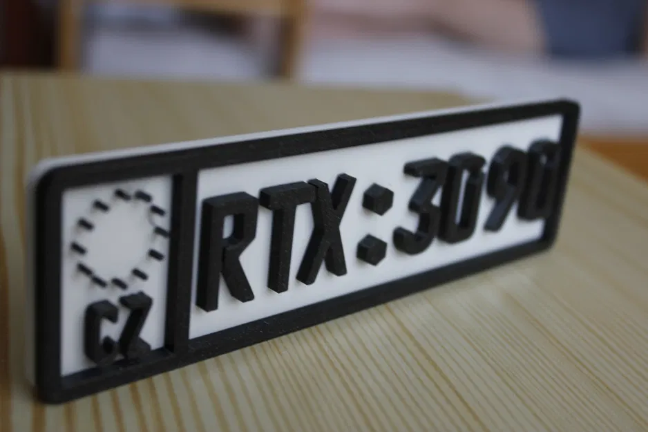 Biển Số Xe Tùy Chỉnh RTX 3000 Series - Image 1