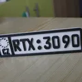 Biển Số Xe Tùy Chỉnh RTX 3000 Series - Thumbnail 3