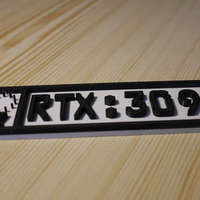 Biển Số Xe Tùy Chỉnh RTX 3000 Series