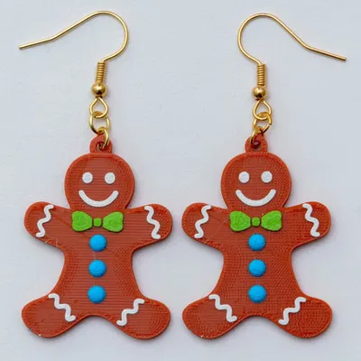 Khuyên tai Giáng sinh hình bánh gừng