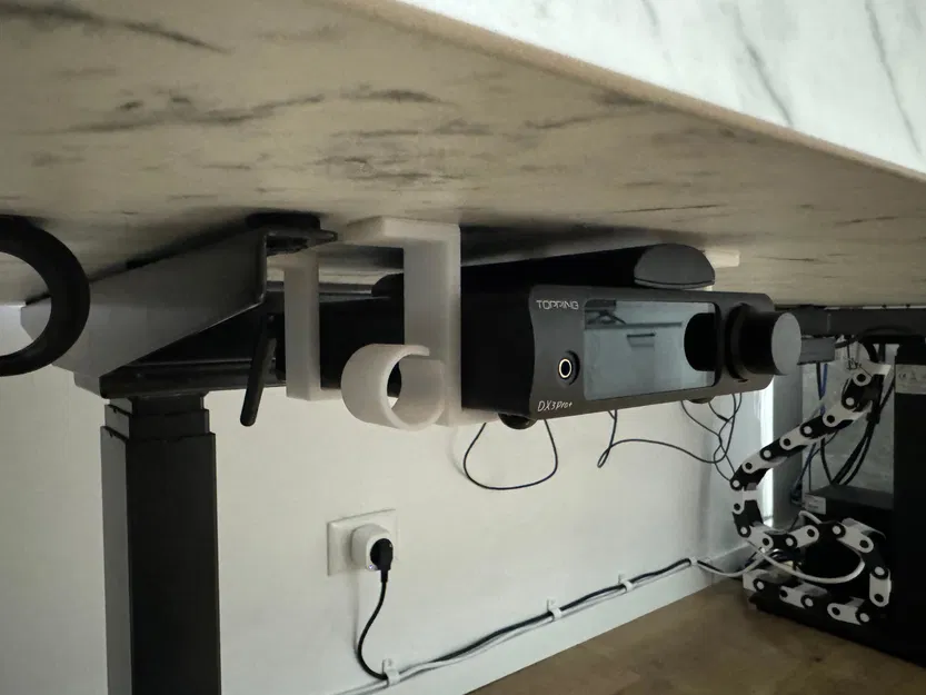 Giá đỡ dưới bàn + Giữ cáp cho Topping DX3 Pro+ - Image 1