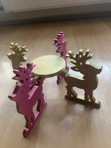 Chân nến tuần lộc đẹp (OnShape) - Image 1