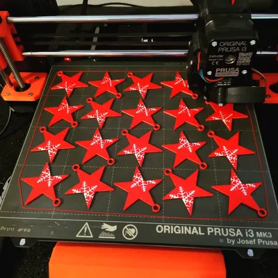 Ngôi sao với bông tuyết