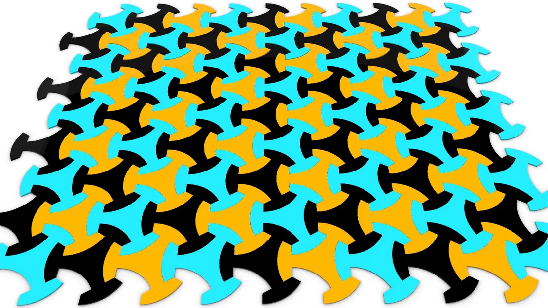 Gạch Khảm Khớp nối dạng Lưới 3 Nan - Image 2