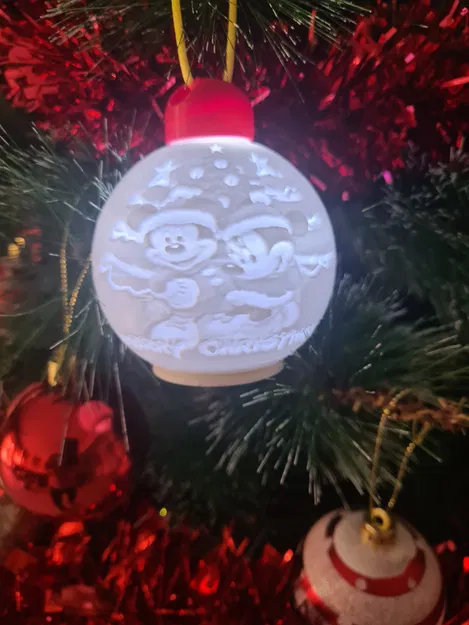 Mô hình Mikey và Minnie Giáng sinh - Image 1