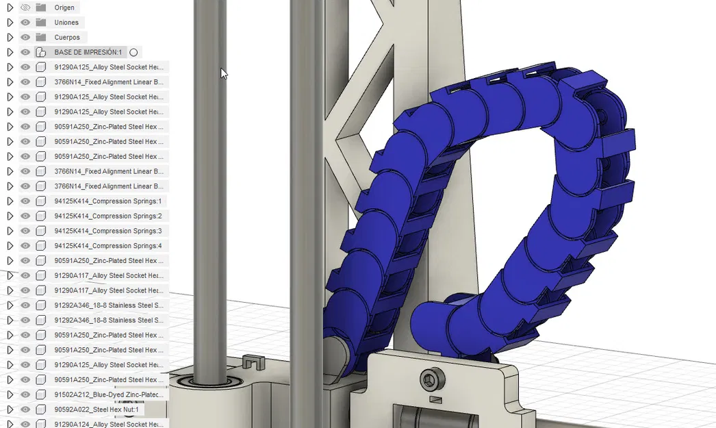CADENA RECOGE CALBES - Chuỗi thu dây cho trục X máy in Cartesian - Image 2