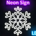 Biển Đèn Neon LED Bông Tuyết Tối Giản - Trang Trí Mùa Đông / Giáng Sinh - Thumbnail 1