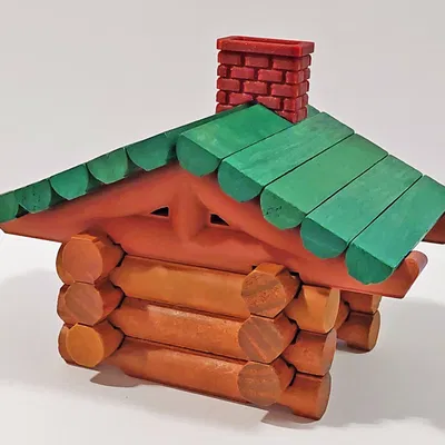 Giá đỡ mái Lincoln Logs - 84 biến thể! - Vách ngăn, Kích thước và Kiểu mái khác nhau - Cải tiến thiết kế