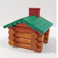Giá đỡ mái Lincoln Logs - 84 biến thể! - Vách ngăn, Kích thước và Kiểu mái khác nhau - Cải tiến thiết kế - Thumbnail 5