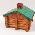 Giá đỡ mái Lincoln Logs - 84 biến thể! - Vách ngăn, Kích thước và Kiểu mái khác nhau - Cải tiến thiết kế - Thumbnail 7