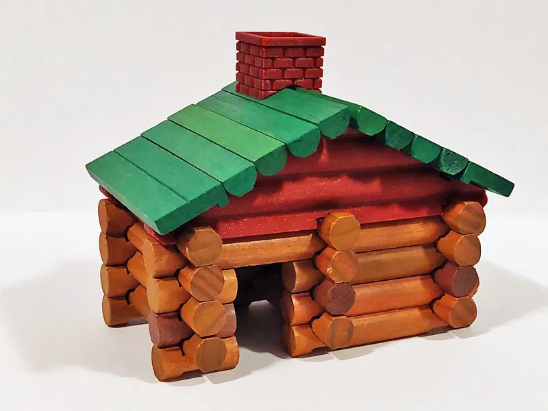 Giá đỡ mái Lincoln Logs - 84 biến thể! - Vách ngăn, Kích thước và Kiểu mái khác nhau - Cải tiến thiết kế - Image 9