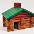 Giá đỡ mái Lincoln Logs - 84 biến thể! - Vách ngăn, Kích thước và Kiểu mái khác nhau - Cải tiến thiết kế - Thumbnail 9