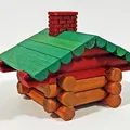 Giá đỡ mái Lincoln Logs - 84 biến thể! - Vách ngăn, Kích thước và Kiểu mái khác nhau - Cải tiến thiết kế - Thumbnail 11