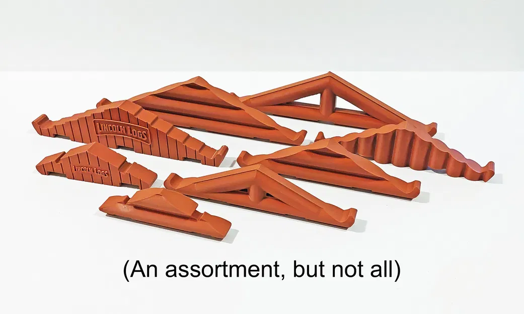 Giá đỡ mái Lincoln Logs - 84 biến thể! - Vách ngăn, Kích thước và Kiểu mái khác nhau - Cải tiến thiết kế - Image 14